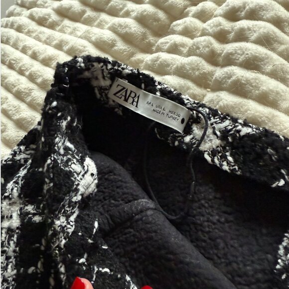 Zara Black & White Skirt - Picture 3 of 3